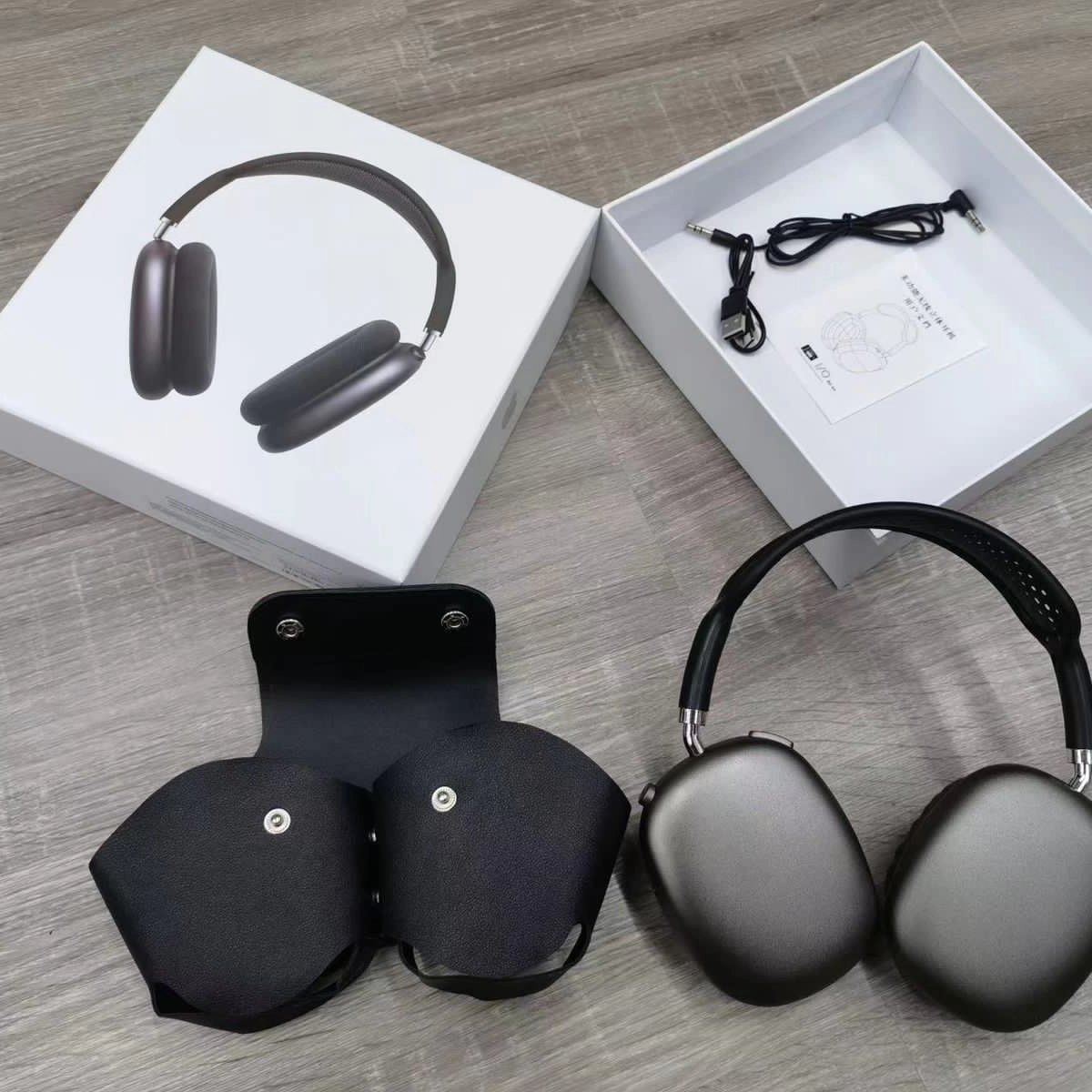 Apple AirPods Max Wireless ANC Over-Ear Headphones with Smart Carry Pouch – Black